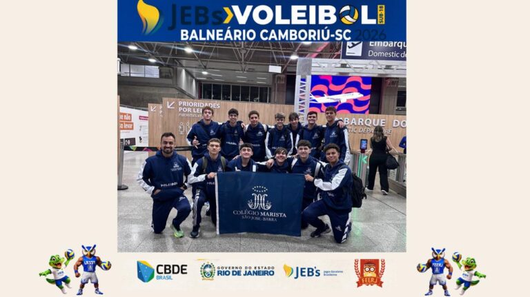 Alô, Balneário Camboriú! Estamos chegando! ✈️
A equipe do Colégio Marista São José – Barra já embarcou rumo a Santa Catarina para mais um grande desafio no JEBS.
Boa viagem, TIMERJ! 💙🏐